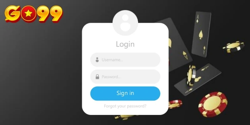 Giao diện đăng nhập Go99