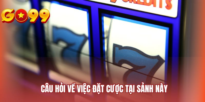 Câu hỏi về việc đặt cược tại sảnh này